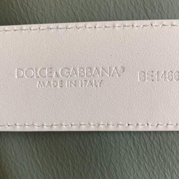 Dolce&Gabbana DG Logo Buckle Graffiti Leather Belt - Picture 9 of 12